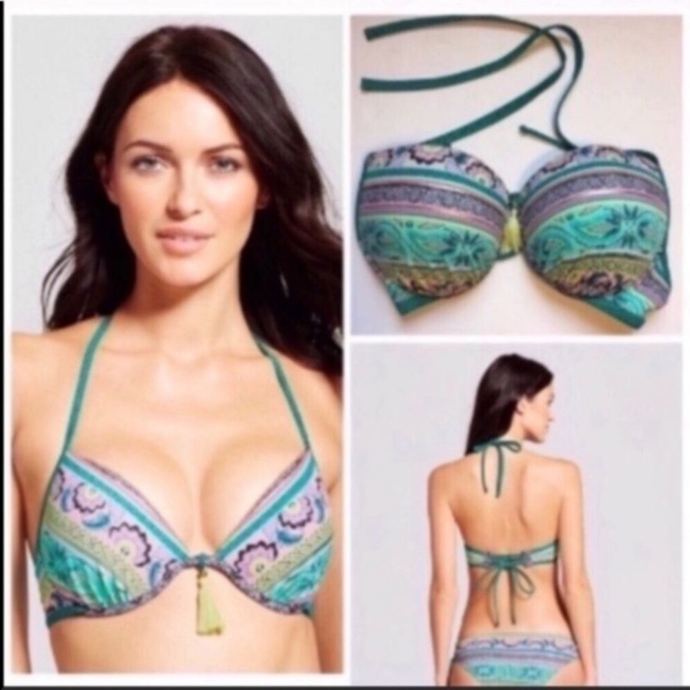 Shade & Shore Green Push Up Bikini Top - Picture 6 of 6